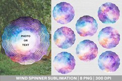 Galaxy Space Watercolor Wind Spinner | Sublimation Spinner D Product Image 1