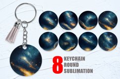 Galaxy Space Watercolor Keychain | Keyring Product Image 1