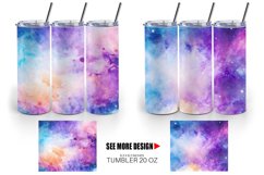 Galaxy Space Watercolor | Tumbler Sublimation Wrap Product Image 3
