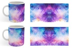 Galaxy Space Watercolor | Mug sublimation design Product Image 6
