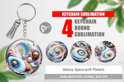 Keychain Galaxy with Planets Product Image 1