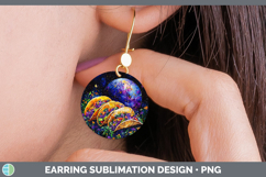 GorgeousGalaxy Round Earrings design.