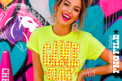 Any Sport Game Day Sublimation PNG, Red Yellow Polka Dots Product Image 4