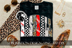 Baseball Sublimation PNG, Leopard Checkered Product Image 3