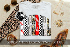 Baseball Sublimation PNG, Leopard Checkered Product Image 1