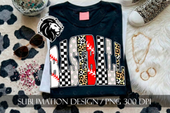 Baseball Sublimation PNG, Leopard Checkered Product Image 5