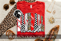 Baseball Coach Sublimation PNG, Leopard Checkered Product Image 5