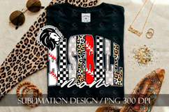 Baseball Mom Sublimation PNG, Leopard Checkered Product Image 5