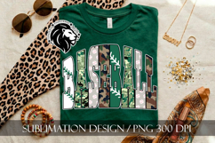 Baseball Sublimation PNG, Green Camo Product Image 1