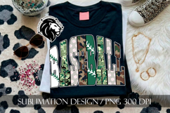 Baseball Sublimation PNG, Green Camo Product Image 4