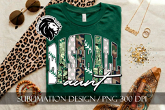 Baseball Aunt Sublimation PNG, Green Camo Product Image 2