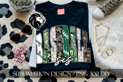 Baseball Sis Sister Sublimation PNG, Green Camo Product Image 4