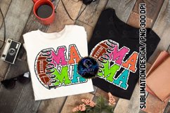 Football Mama Sublimation PNG | Chenille Dalmatian Dots Product Image 1