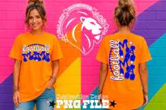 Blue Football Mama Tshirt Dtf Sublimation Design PNG Product Image 4