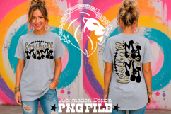 Gold Football Mama Tshirt Dtf Sublimation Design PNG Product Image 2