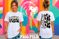 Gold Football Mama Tshirt Dtf Sublimation Design PNG Product Image 1