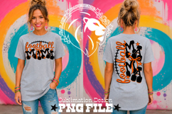 Orange Football Mama Tshirt Dtf Sublimation Design PNG Product Image 2