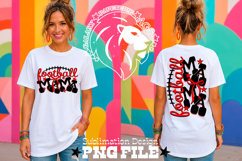 Red Football Mama Tshirt Dtf Sublimation Design PNG Product Image 1