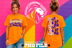 Purple Football Mama Tshirt Dtf Sublimation Design PNG Product Image 5