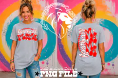 Red Football Mama Tshirt Dtf Sublimation Design PNG Product Image 5