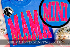 Mama and Mini Sublimation PNG, Pink Polka Dots Product Image 2