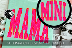 Mama and Mini Sublimation PNG, Pink Polka Dots Product Image 1