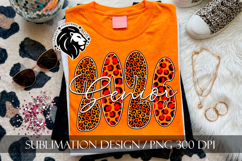 Senior 2026 Sublimation PNG, Red Orange Leopard Product Image 1