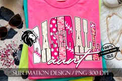 Baseball Aunt Sublimation PNG, Polka Dots, Leopard, Camo Product Image 2