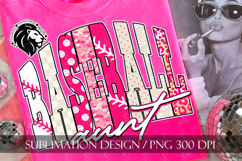 Baseball Aunt Sublimation PNG, Polka Dots, Leopard, Camo Product Image 4