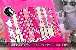 Baseball Nana Sublimation PNG, Polka Dots, Leopard, Camo Product Image 2