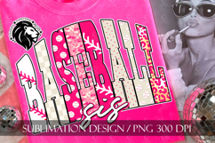 Baseball Sis Sister Sublimation PNG, Polka Dots Leopard Camo Product Image 4