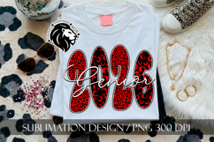 Senior 2026 Sublimation PNG, Red Leopard Product Image 3