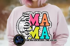 Softball Mama Sublimation PNG | Dalmatian Polka Dots Product Image 2