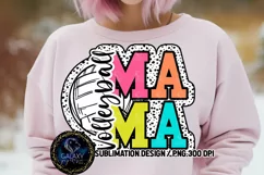 Volleyball Mama Sublimation PNG | Dalmatian Polka Dots Product Image 2