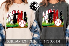 Baseball Mama Polka Dots Sublimation PNG Product Image 2