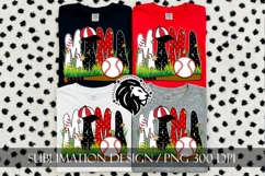 Baseball Mama Polka Dots Sublimation PNG Product Image 3