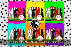 Baseball Mama Polka Dots Sublimation PNG Product Image 4