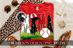 Baseball Mama Polka Dots Sublimation PNG Product Image 6