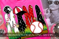 Baseball Mama Polka Dots Sublimation PNG Product Image 8