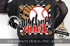 Baseball Aunt Sublimation PNG, Baseball Auntie PNG Product Image 4