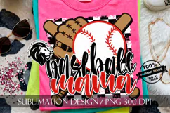 Baseball Mama Sublimation PNG, Baseball Mom PNG Product Image 10