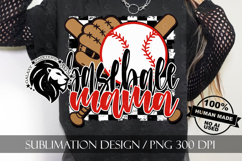 Baseball Mama Sublimation PNG, Baseball Mom PNG Product Image 4