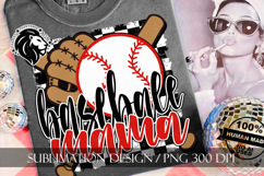 Baseball Mama Sublimation PNG, Baseball Mom PNG Product Image 6