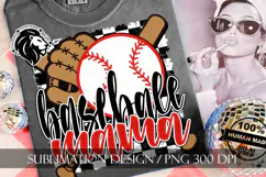 Baseball Mama Sublimation PNG, Baseball Mom PNG Product Image 6