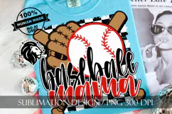 Baseball Mama Sublimation PNG, Baseball Mom PNG Product Image 9