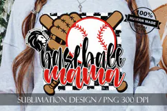 Baseball Mama Sublimation PNG, Baseball Mom PNG Product Image 2