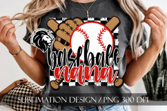 Baseball Nana Sublimation PNG, Baseball Nanny PNG Product Image 5