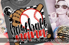 Baseball Nana Sublimation PNG, Baseball Nanny PNG Product Image 6