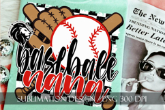 Baseball Nana Sublimation PNG, Baseball Nanny PNG Product Image 9