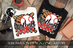 Baseball Sister Sublimation PNG, Baseball Sis PNG Product Image 3